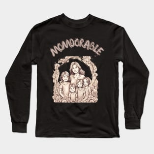 Momdarable, Mothers Day, Stickers Long Sleeve T-Shirt